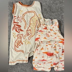 Cat and Jack 18M Orange Outfit Bundle